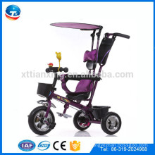 Poussette de bébé 2015 haute qualité de la Chine jouets pour enfants tricycle enfant intelligent 3 roues vélo avec poussette